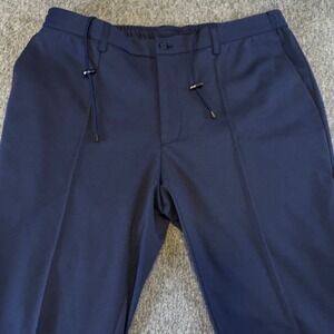 Daniel Hechter XTech‎ Mens XXL (36-40) Blue Stretch Casual Front Seam Pants